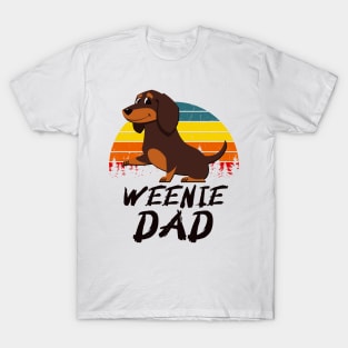 Weenie Dad Dachshund Papa Dog Lover T-Shirt